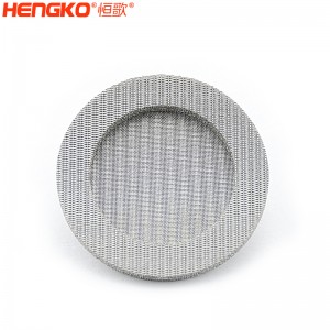濾芯廠家不銹鋼316燒結網過濾片呼吸金屬孔隙均勻透氣,水處理過濾用