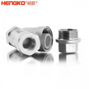 恒歌定制316L粉末燒結(jié)不銹鋼Y型過濾器耐腐蝕易清洗，用于化工行業(yè)