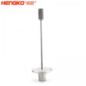 廠家批發316L不銹鋼長桿不銹鋼曝氣頭耐腐蝕防塵,用于二氧化碳/氧氣擴散