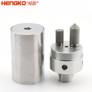 316不銹鋼樣氣過(guò)濾器耐高壓高強(qiáng)度易清洗，用于污水管道氣體檢測(cè)分析高溫氣體取樣探頭過(guò)濾器