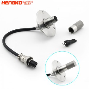 RS485遠(yuǎn)程高精度法蘭盤溫濕度傳感器高靈敏,數(shù)字信號(hào)濕度傳感器防水探頭